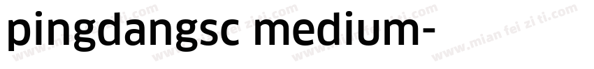pingdangsc medium字体转换